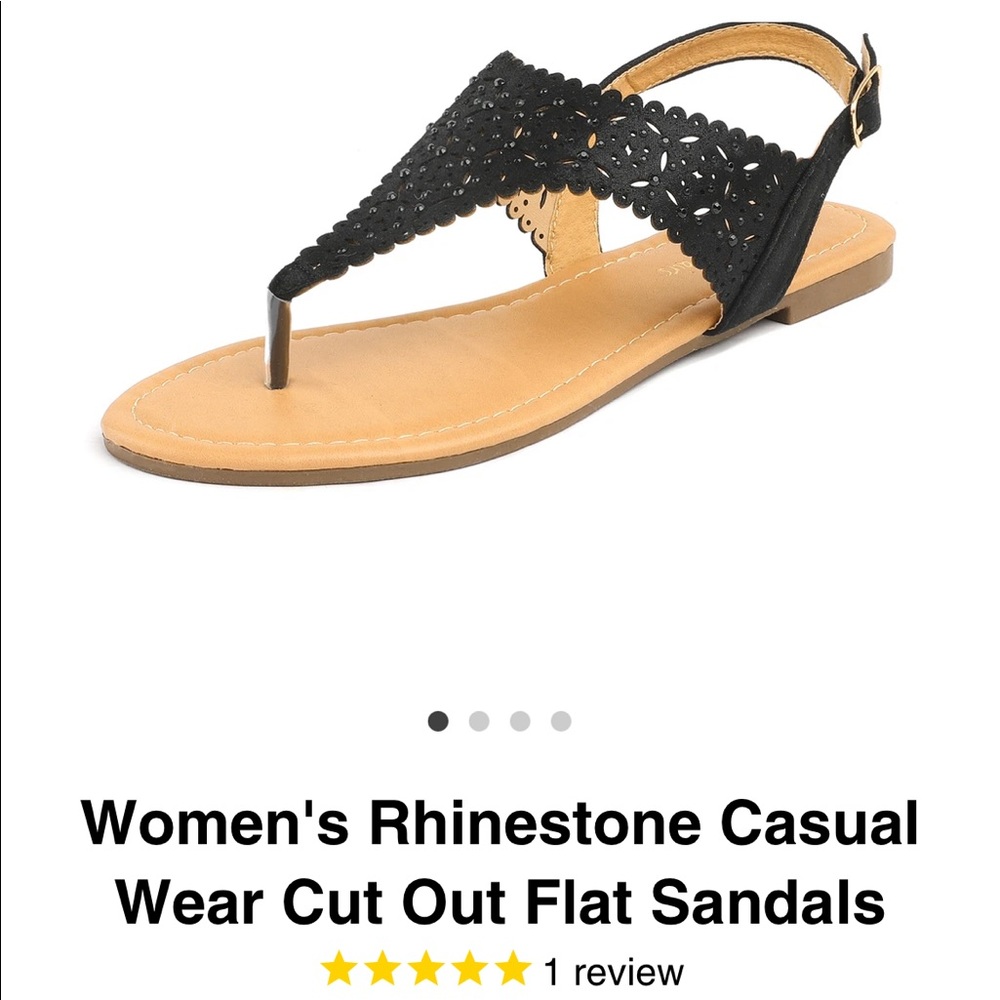 New size 11 Lazer cut sandles with scalloped edges.
